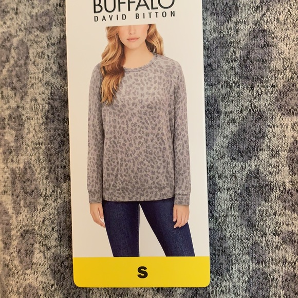 Buffalo grey leopard women’s sweater - Picture 5 of 9